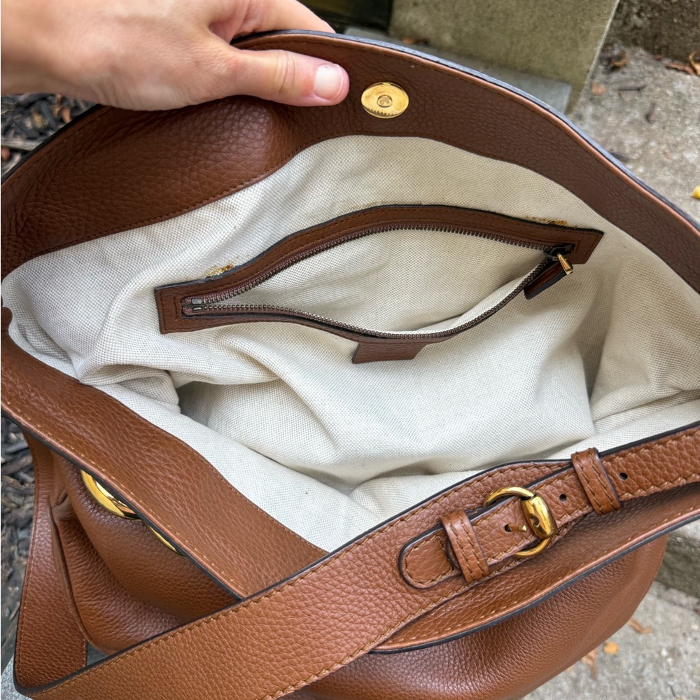 Stunning large Gucci Rider bag beautiful soft brown Leather beautiful condition - Picture 14 of 14